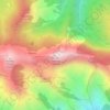 Mappa topografica Monte Sumbra, altitudine, rilievo