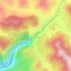 Mappa topografica Duduma waterfall, altitudine, rilievo