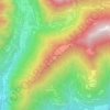 Mappa topografica alpe Granda, altitudine, rilievo