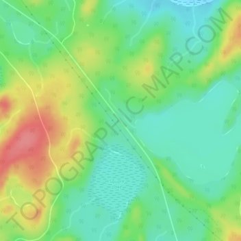 Mappa topografica Thaddeus, altitudine, rilievo