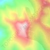 Mappa topografica Old Glory Mountain, altitudine, rilievo