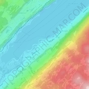 Mappa topografica Les Bioux, altitudine, rilievo