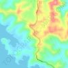Mappa topografica Elevation 105 meters, altitudine, rilievo