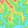 Mappa topografica Aubech, altitudine, rilievo