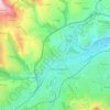 Mappa topografica Croupisson, altitudine, rilievo
