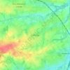 Mappa topografica Deftinge, altitudine, rilievo