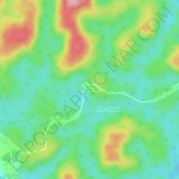 Mappa topografica Abiete, altitudine, rilievo