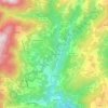 Mappa topografica Sermanha, altitudine, rilievo