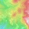 Mappa topografica San Romano in Garfagnana, altitudine, rilievo