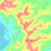 Mappa topografica Vaiano, altitudine, rilievo