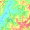 Mappa topografica Le Mazet, altitudine, rilievo
