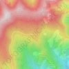 Mappa topografica Les Granges de la Brasque, altitudine, rilievo