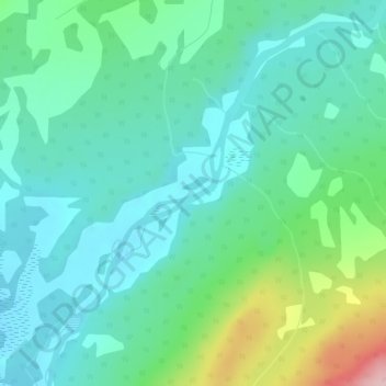 Mappa topografica Morley River, altitudine, rilievo