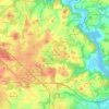 Mappa topografica Kerzec Ihuel, altitudine, rilievo
