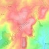 Mappa topografica Hameau es Cavelier, altitudine, rilievo