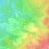 Mappa topografica Wesel, altitudine, rilievo