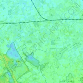 Mappa topografica Pikkerie, altitudine, rilievo