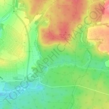 Mappa topografica Sturz, altitudine, rilievo