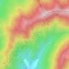 Mappa topografica La Roble, altitudine, rilievo