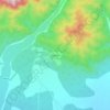 Mappa topografica Mebo, altitudine, rilievo