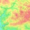 Mappa topografica Kéraudren, altitudine, rilievo