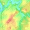Mappa topografica Mervant, altitudine, rilievo