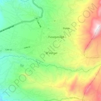 Mappa topografica Marsella, altitudine, rilievo