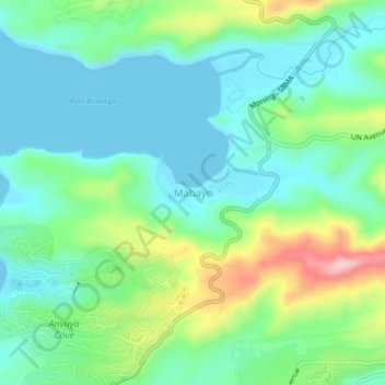 Mappa topografica Mabayo, altitudine, rilievo