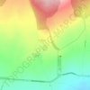 Mappa topografica Pu'u o Kahuku, altitudine, rilievo
