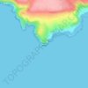 Mappa topografica Prawle Point, altitudine, rilievo