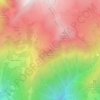 Mappa topografica Dosso Bruciato, altitudine, rilievo