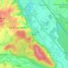 Mappa topografica Bug, altitudine, rilievo