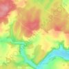 Mappa topografica Roussy, altitudine, rilievo