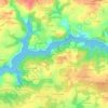 Mappa topografica Kervignès, altitudine, rilievo