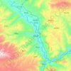 Mappa topografica Jianzha, altitudine, rilievo