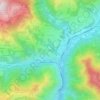 Mappa topografica Ceradello, altitudine, rilievo
