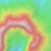 Mappa topografica Mount Banahaw, altitudine, rilievo
