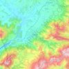Mappa topografica Prizren, altitudine, rilievo