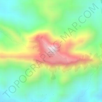 Mappa topografica Mount Tundalara, altitudine, rilievo