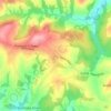 Mappa topografica Three Cups Corner, altitudine, rilievo