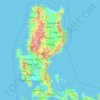 Mappa topografica Quirino, altitudine, rilievo