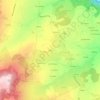 Mappa topografica Brun, altitudine, rilievo