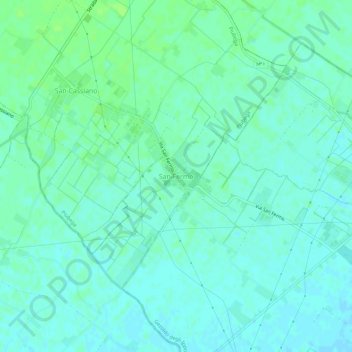 Mappa topografica San Fermo, altitudine, rilievo