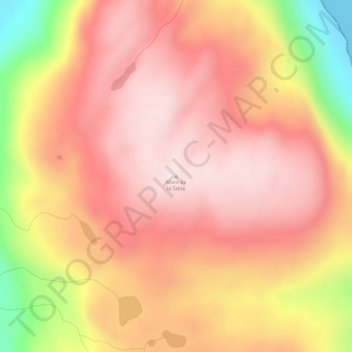 Mappa topografica Mont de la Table, altitudine, rilievo