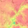 Mappa topografica Dompierre-sur-Yon, altitudine, rilievo