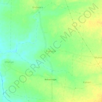 Mappa topografica Ratnagir, altitudine, rilievo