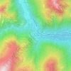 Mappa topografica Piedimeggiana, altitudine, rilievo