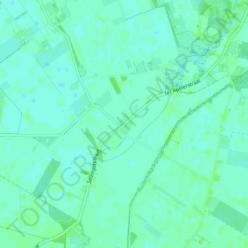Mappa topografica Ter Wisch, altitudine, rilievo