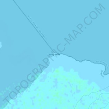 Mappa topografica long Point, altitudine, rilievo