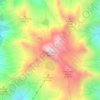 Mappa topografica Cima d'Asta, altitudine, rilievo